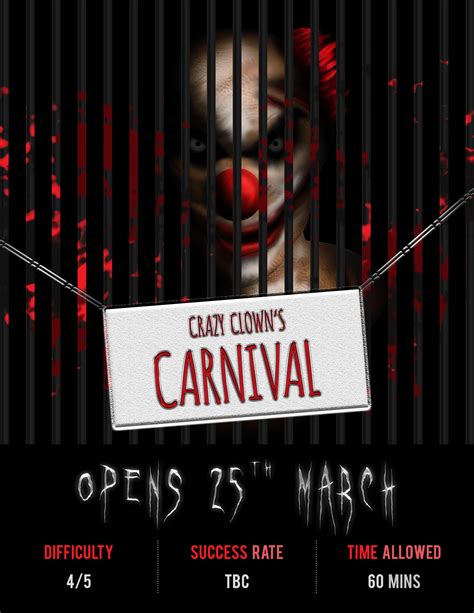 Crazy Clown's Carnival Room Escape Game in Bury