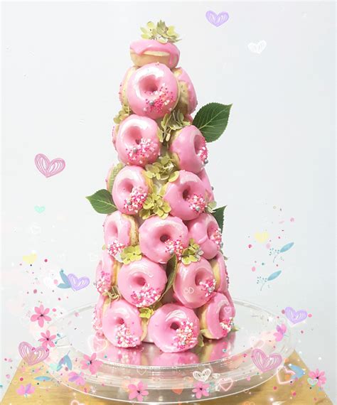 Taken from Sprinkling Dessert website and IG MINI DONUT TOWER | Cake ...