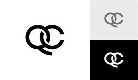 Premium Vector | Letter qc or initial qc monogram logo design vector