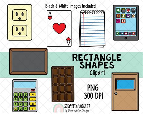 Buy Shapes Clip Art Real Life Rectangle Shapes Clipart Online in India ...