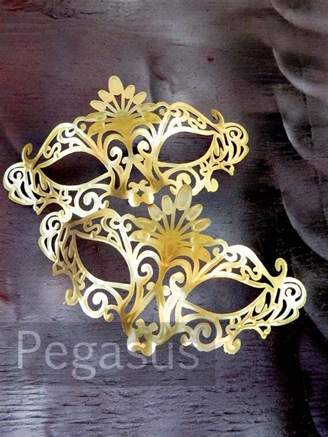 Steampunk GOLD Venetian Mask 1 Mask Matte Gold Lace Pattern | Etsy