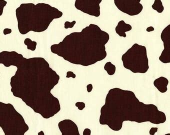 Cow print fabric | Etsy