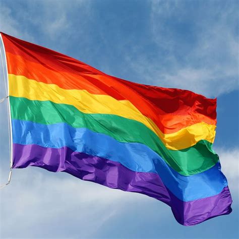 Regenbogen Flagge Homosexuell Stolz Symbol ---- Rainbow flag gay pride ...