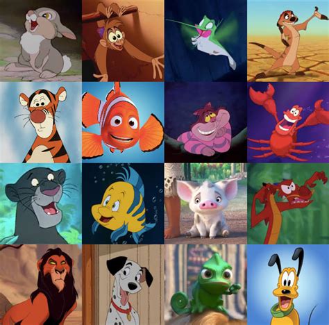 Disney Animal Characters From Movies