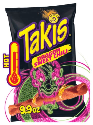 Takis Dragon Sweet Chili Spicy Sweet Chili Pepper Rolled Tortilla Chips ...