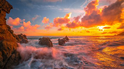 3840x2160 Ocean Sunset 8k 4K ,HD 4k Wallpapers,Images,Backgrounds ...