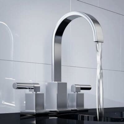 Modern Lever - Handle Widespread Faucet 3D Model by musladinov