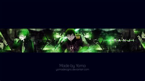 YouTube Banner Amanji by YomaDesigns on DeviantArt