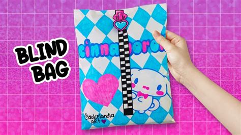 Blind Bag paper 💙 Cinnamoroll DIY HOMEMADE PAPER BLIND BAG | TUTORIAL ...