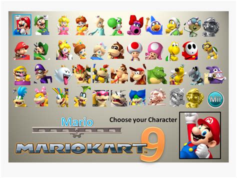 Mario Kart 9 Characters, HD Png Download , Transparent Png Image - PNGitem