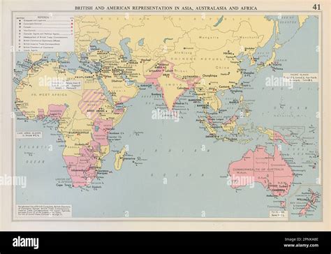 British & American Diplomatic Representation Asia, Australasia & Africa ...