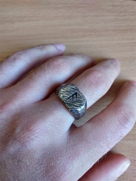 Viking Rune Ring Rune Jewelry Pagan Jewelry Futhark Ansuz - Etsy