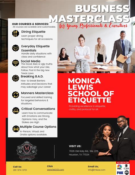 Business Etiquette - Monica Lewis School of Etiquette