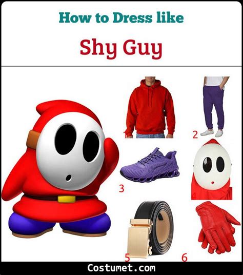 Shy guy mario costume – Artofit