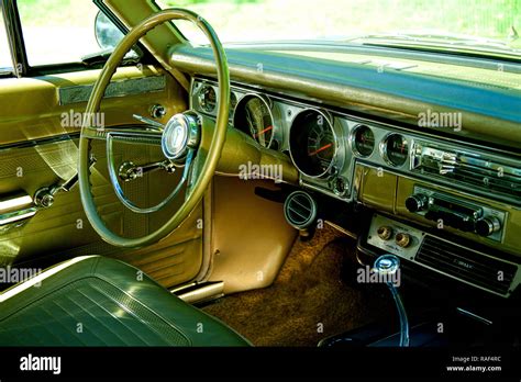 1966 Plymouth Barracuda Interior Stock Photo - Alamy