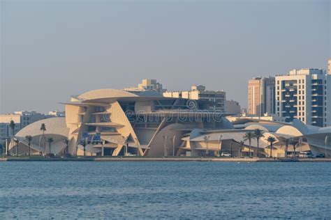 National Museum of Qatar Viewed from the Old Port Doha. Editorial Stock ...