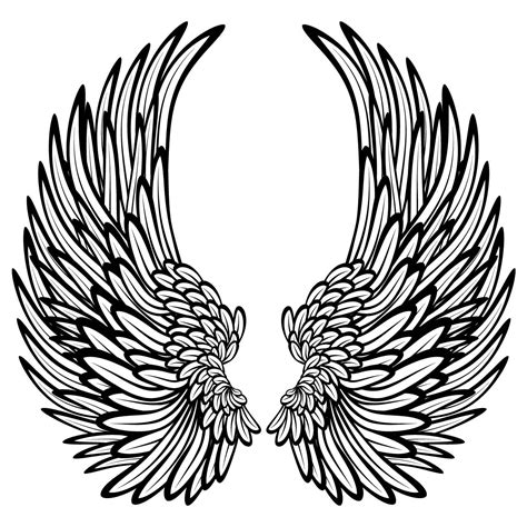 ️Angel Wings Coloring Pages Free Download| Goodimg.co