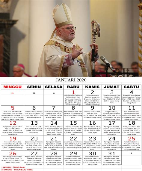 Kalender Liturgi Katolik Februari 2021 - Lalocades