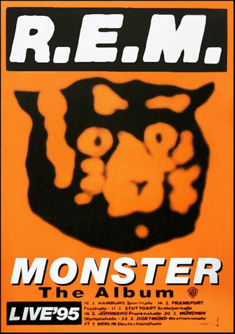 REM Poster Monster The Album German 1995 German Tour