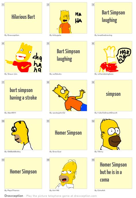 Hilarious Bart - Drawception