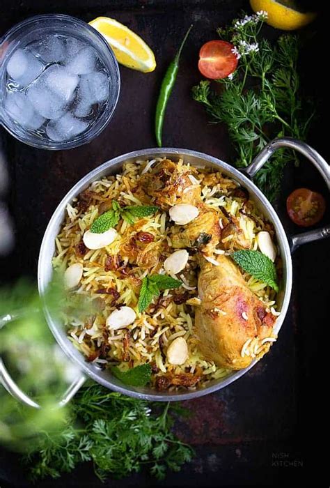 Hyderabadi Chicken Biryani - NISH KITCHEN