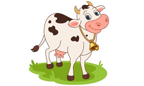 Free Vector | Cow smiling cartoon vector illustration