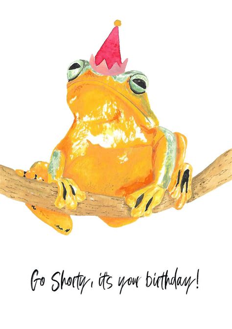 Grumpy Frog Birthday Card By Awesome Mama Illustration ...