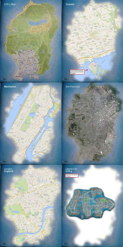 GTA V Map Looks Massive In Comparison With Maps of Toronto, London and ...