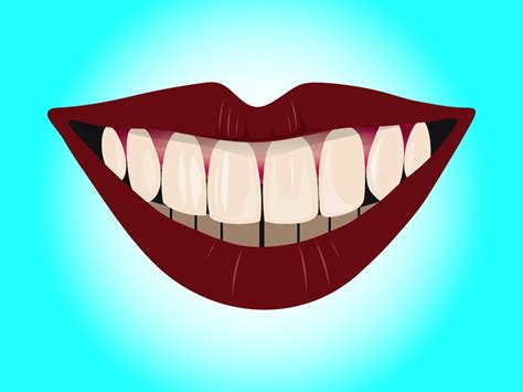 Smile With Teeth Vector Art & Graphics | freevector.com