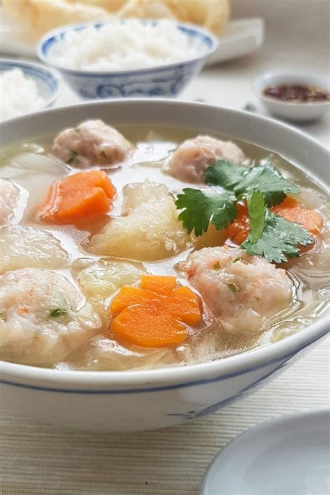 Fish Maw Soup Recipe with Prawn Meatballs - Souper Diaries