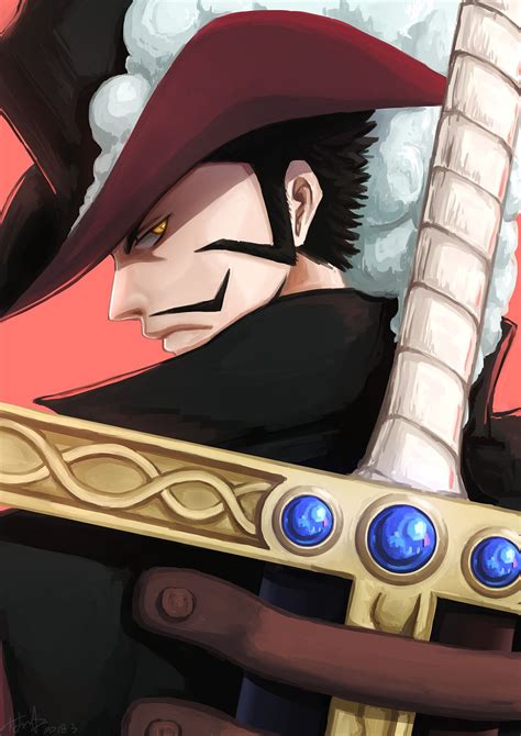 One Piece Dracule Mihawk | One piece images, Manga anime one piece, One ...