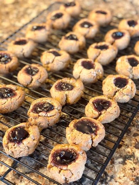 CHEWY ALMOND FLOUR THUMBPRINT COOKIES | Let's Cook Some Food