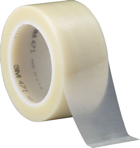 3M 471 Transparent Vinyl Tape, 2 in " x 36 yd