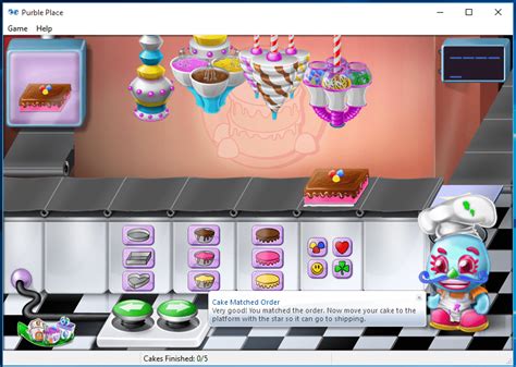 play cake baking game Comfy Cakes from Purble Place on Windows 10 ...