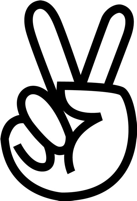 Peace Sign Hand - ClipArt Best