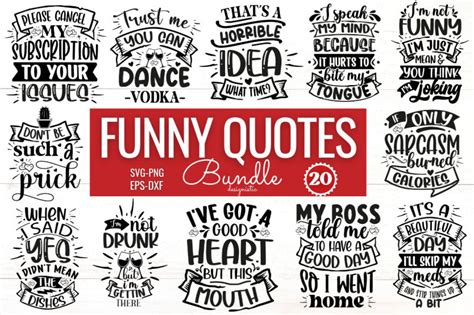 Funny Quotes SVG Bundle By DESIGNS DARK | TheHungryJPEG