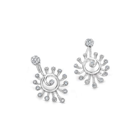 Buy Platinum Earring For Women | Latest Designes | Gandaram Jewellers