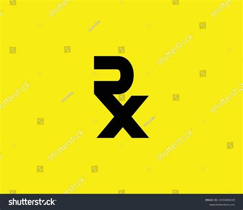 Rx Logo Design Vector Template Stock Vector (Royalty Free) 2191848229 ...