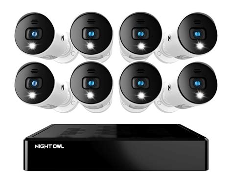 Night Owl Security Camera System CCTV, 8 Channel Bluetooth DVR with 1TB ...