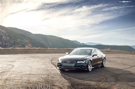 Fashionable Black Audi S7 Put on Chrome AVant Garde Wheels — CARiD.com ...