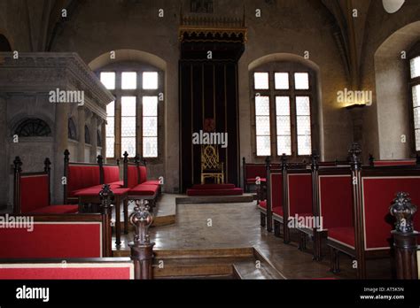 medieval interior Prague Castle Stock Photo - Alamy