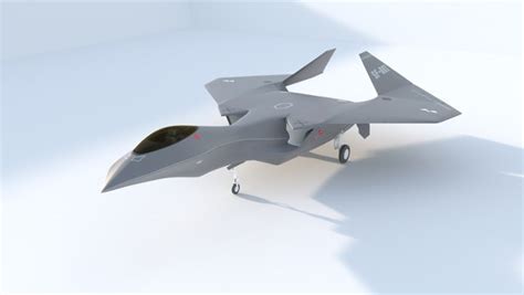 3D Silent Falcon The next generation stealth fighter jet model ...