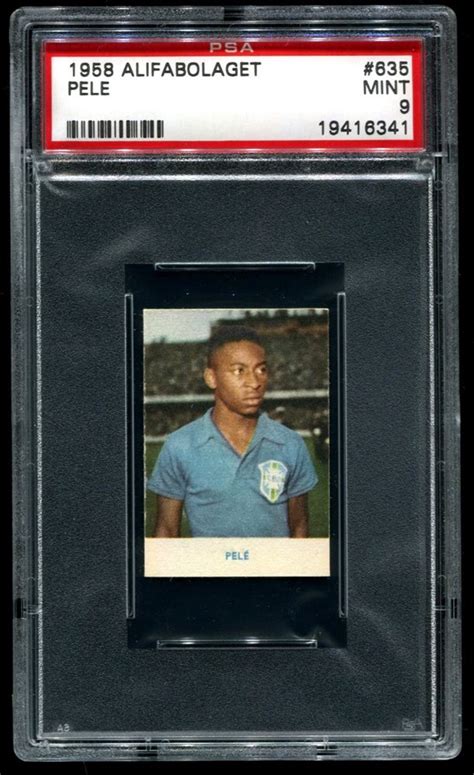 1958 ALIFABOLAGET #635 PELE ROOKIE CARD EXTREMELY RARE