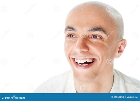 Bald man smiling stock image. Image of bald, smile, happiness - 15368259