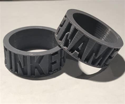 Customizable 3D Printed Name Rings : 9 Steps (with Pictures ...