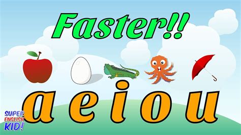 Fun and Fast Short Vowel Phonics Song "aeiou" (Faster version!!) - YouTube