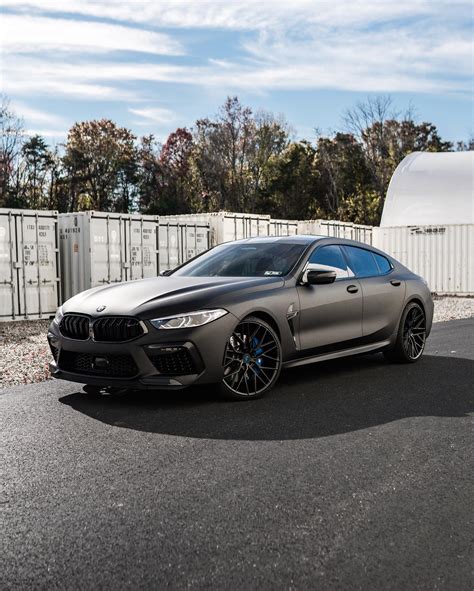 Matte-Black 2022 BMW M8 Competition GC Rides Almost “Dead” on Matching ...