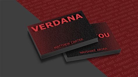 Verdana - Font on Behance