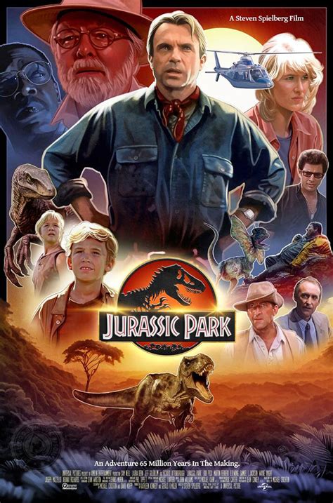 JURASSIC PARK REPLICA 1993 MOVIE POSTER