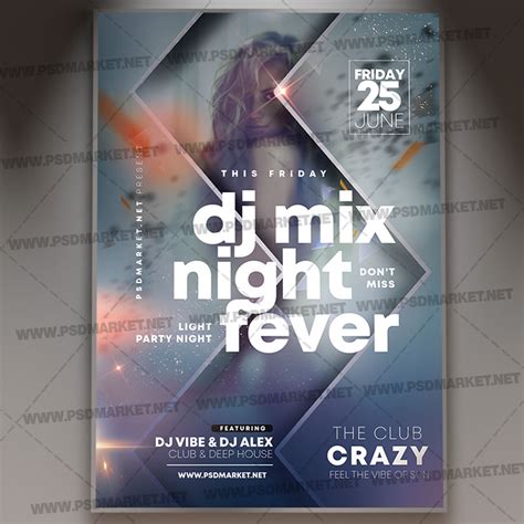 Download Dj Mix Party Flyer - PSD Template | PSDmarket